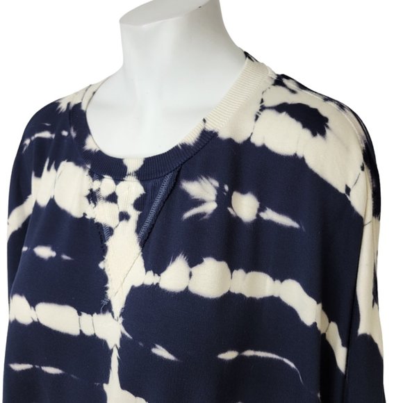 Young Fabulous & Broke Navy and White Tie-Dye Sweatshirt - Picture 4 of 6